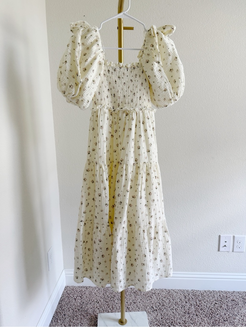 Worth Collective Elena Pink Floral Dress - Size XS